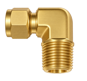 DLN brass compression fitting — representative colored series image; dimensions vary by model.
