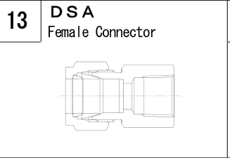 DSA manufacturer series illustration; representative only. Size, dimensions and finish vary by model.