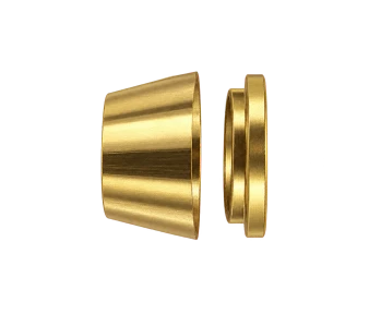 DOS brass compression fitting — representative colored series image; dimensions vary by model.