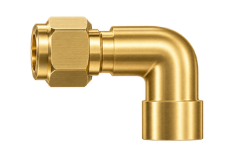 DLW brass compression fitting — representative colored series image; dimensions vary by model.