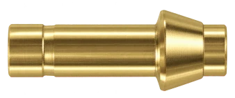 DPC brass compression fitting — representative colored series image; dimensions vary by model.