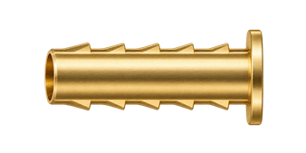 DTI brass compression fitting — representative colored series image; dimensions vary by model.