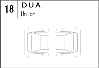 DUA manufacturer series illustration; representative only. Size, dimensions and finish vary by model.