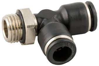 Composite Swivel Run Tee 6mm Tube x M5 - 55225-6-M5
