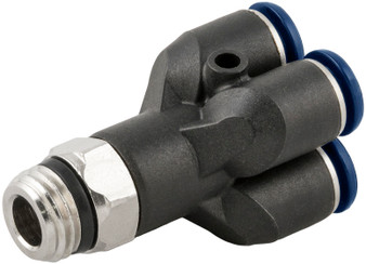 Composite Swivel 4 Position Y 1/4" Tube x 1/8" Swift-Fit - 85340-04-02