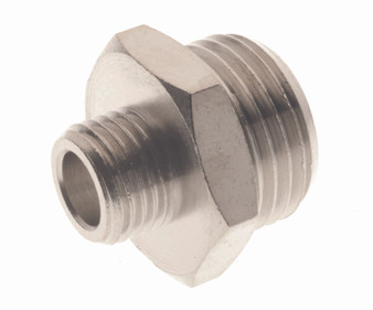 M5 x 1/8 BSPP Rdc Nipple w/Center Hex - 2030-M5-1/8