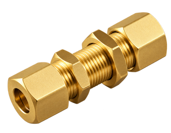 AIG-13465 brass compression fitting — representative colored series image; dimensions vary by model.