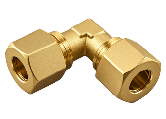 AIG-13260 brass compression fitting — representative colored series image; dimensions vary by model.