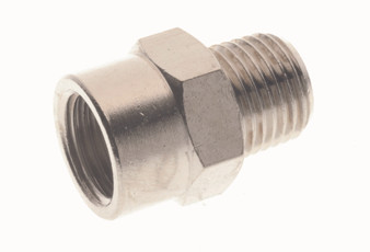 1/8 Ml BSPT x 1/8 Fm BSPT Adp w/Cen Hex - 2040-1/8-1/8