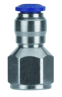 Straight Female 3/8" Tube x 3/8" NPTF - 88030-06-06