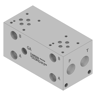 Aluminum Valve Manifold - AD03P024P/PA