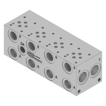 Aluminum Valve Manifold - AD03P042S/CC