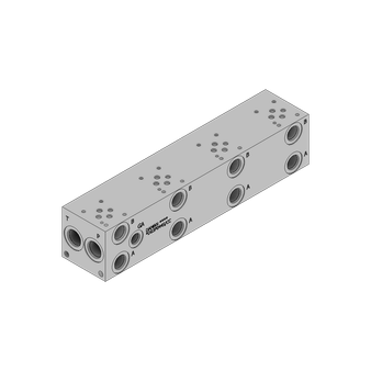 Aluminum Valve Manifold - AD03P044S/CC