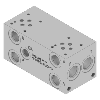Aluminum Valve Manifold - AD03P024S/CPAD