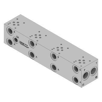 Aluminum Valve Manifold - AD03P044S/PC