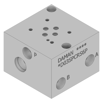 Aluminum Valve Subplate - AD03SPCRS6P