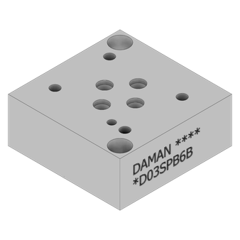 Aluminum Valve Subplate - AD03SPB6B
