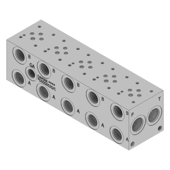 Aluminum Valve Manifold - AD03S052S/C