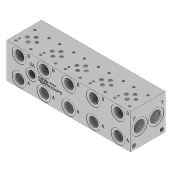 Aluminum Valve Manifold - AD03P052S/CPDD