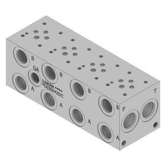 Aluminum Valve Manifold - AD03S042S/C