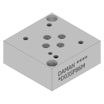 Aluminum Valve Subplate - AD03SPB6M