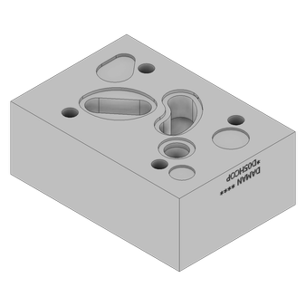 Aluminum Crossover Cover Plate - AD05HCOP