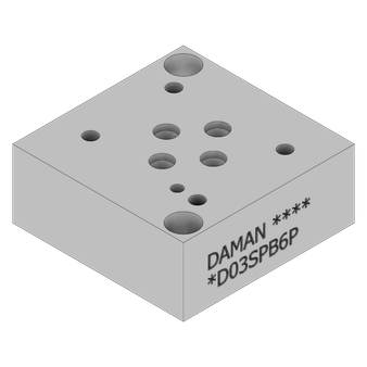 Aluminum Valve Subplate - AD03SPB6P