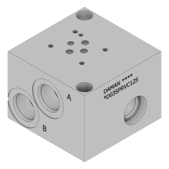 Aluminum Valve Subplate - AD03SPRVC12S
