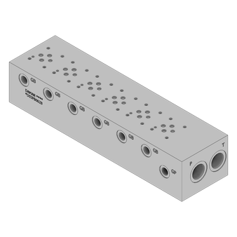 Aluminum Valve Manifold - AD03PB062B