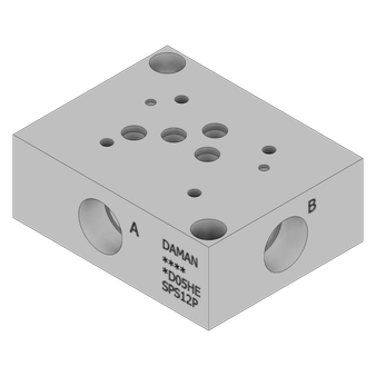 Aluminum Valve Subplate - AD05HESPS12P
