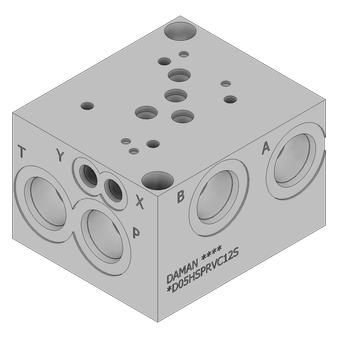 Aluminum Valve Subplate - AD05HSPRVC12S