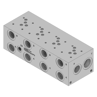 Aluminum Valve Manifold - AD05HP043S/CPCD