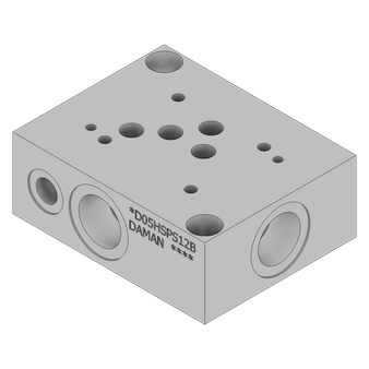 Aluminum Valve Subplate - AD05HSPS12B
