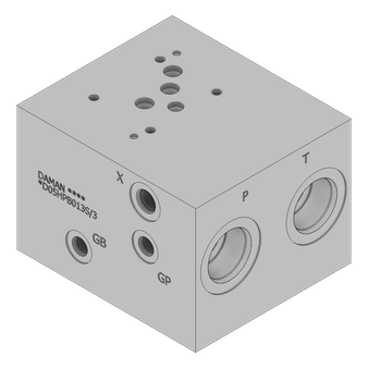 Aluminum Valve Manifold - AD05HPB013S/3