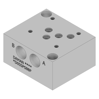 Aluminum Valve Subplate - AD05SPSB8P