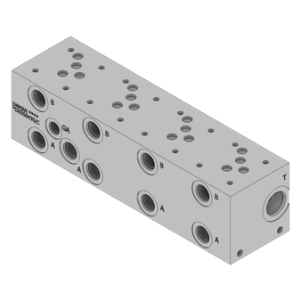 Aluminum Valve Manifold - AD05S043S/C