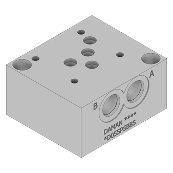 Aluminum Valve Subplate - AD05SPSB8S