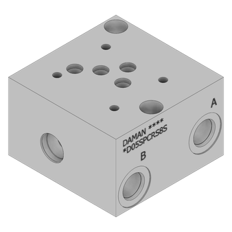 Aluminum Valve Subplate - AD05SPCRS8S