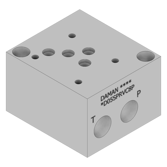 Aluminum Valve Subplate - AD05SPRVC8P