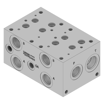 Aluminum Valve Manifold - AD07P024S/S