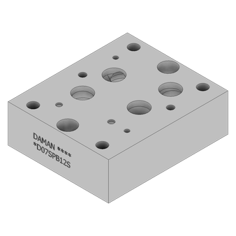 Aluminum Valve Subplate - AD07SPB12S