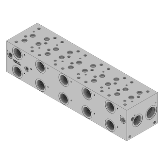 Aluminum Valve Manifold - AD08HP055S/C