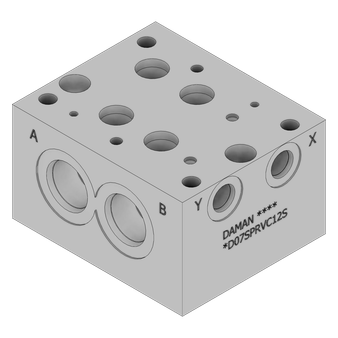 Aluminum Valve Subplate - AD07SPRVC12S