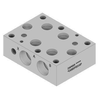 Aluminum Valve Subplate - AD08SPSO16P