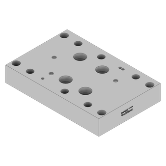 Aluminum Valve Subplate - AD10SPB24S