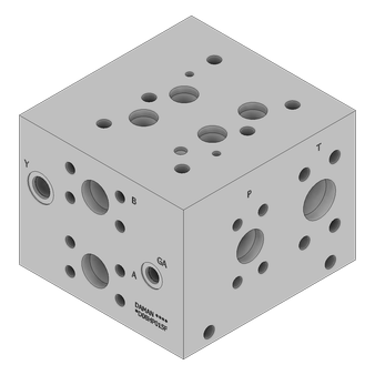 Aluminum Valve Manifold - AD08HP015F