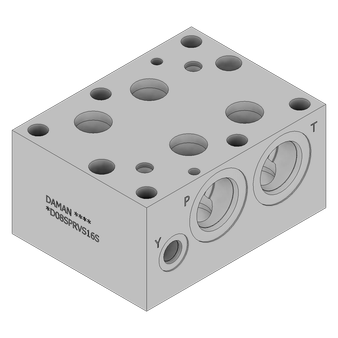 Aluminum Valve Subplate - AD08SPRVS16S