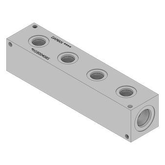 Aluminum Header Block - AH1800408S