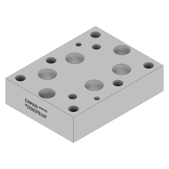 Aluminum Valve Subplate - AD08SPB16P