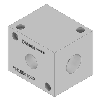 Aluminum Header Block - AH1800104P